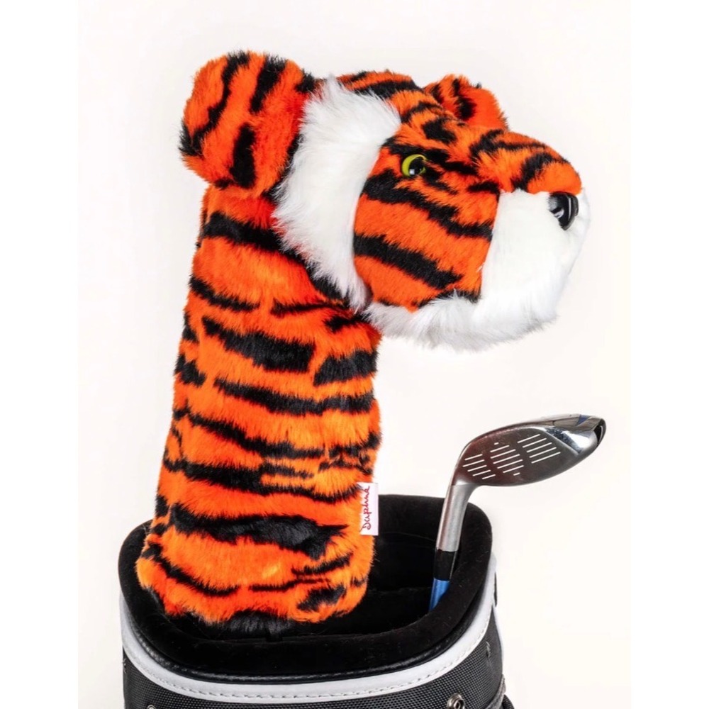 Daphne's Headcovers Tiger Golf Club Headcover Orange Black Striped Plush Driver